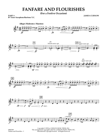 Fanfare and Flourishes (for a Festive Occasion) - Pt.4 - Bb Tenor Sax/Bar. T.C.