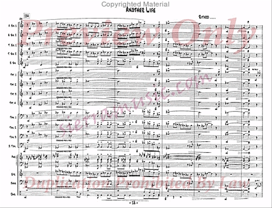 Another Life Big Band scores gallery preview page 19