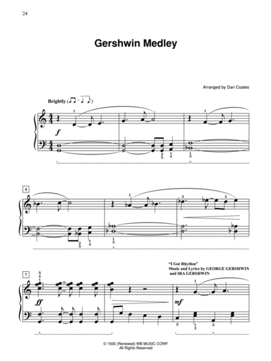 Dan Coates Popular Piano Library -- Medleys of Timeless Standards Piano Solo scores gallery preview page 3