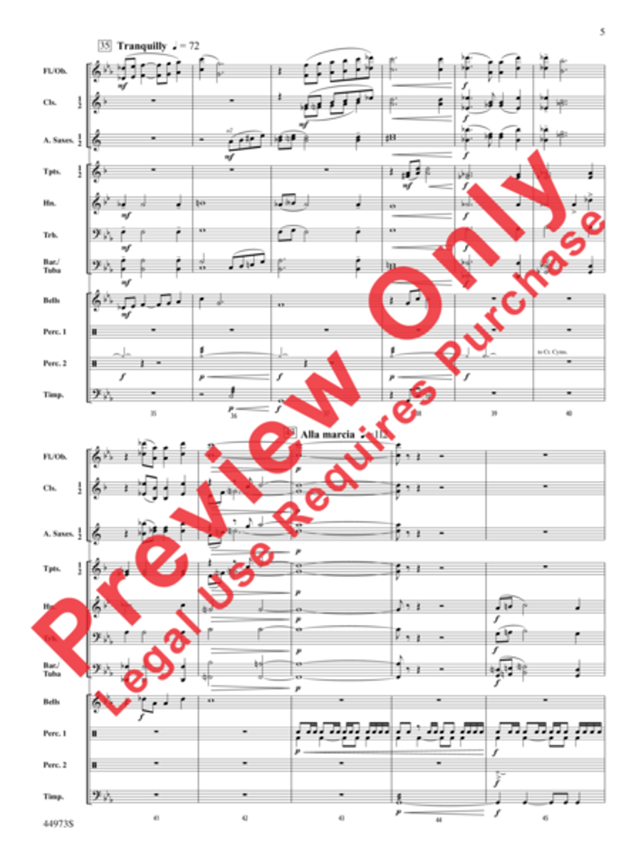 Wings of Apollo Concert Band scores gallery preview page 6