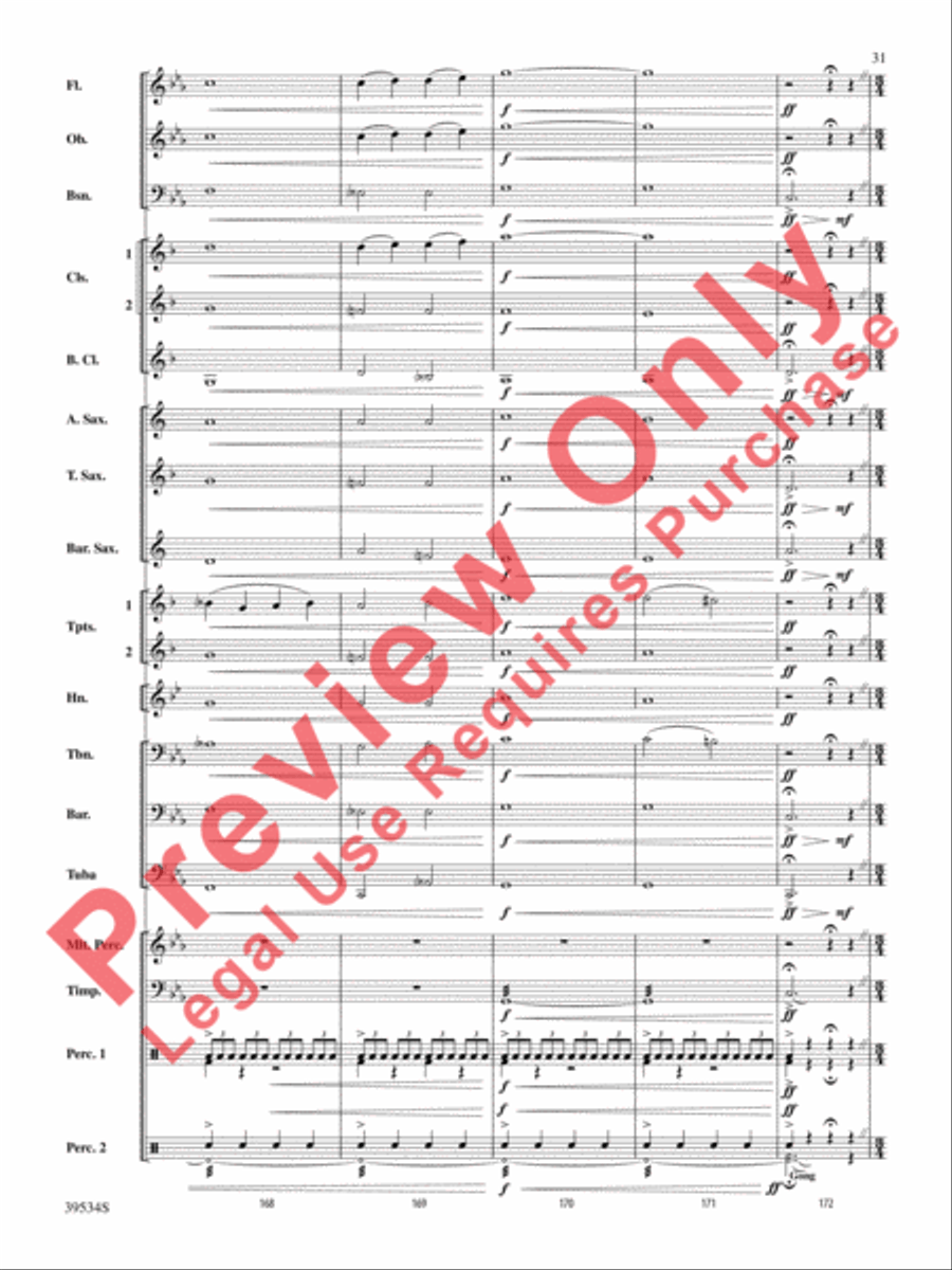 The Magic of Harry Potter Concert Band scores gallery preview page 32