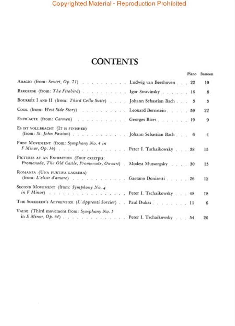 Solos for the Bassoon Player Bassoon Solo scores gallery preview page 2
