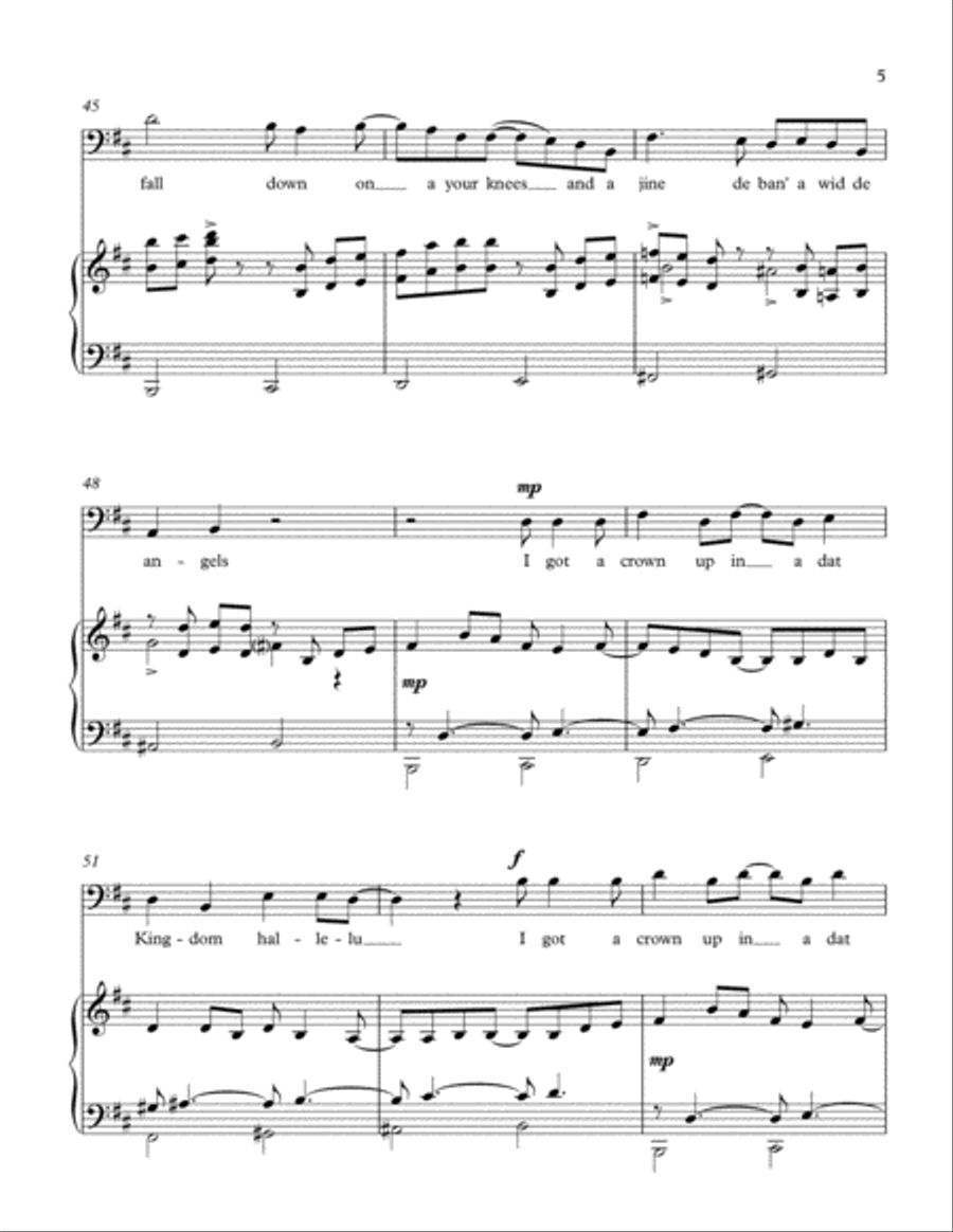 Po Moner's Got a Home at Last Bass Voice scores gallery preview page 6
