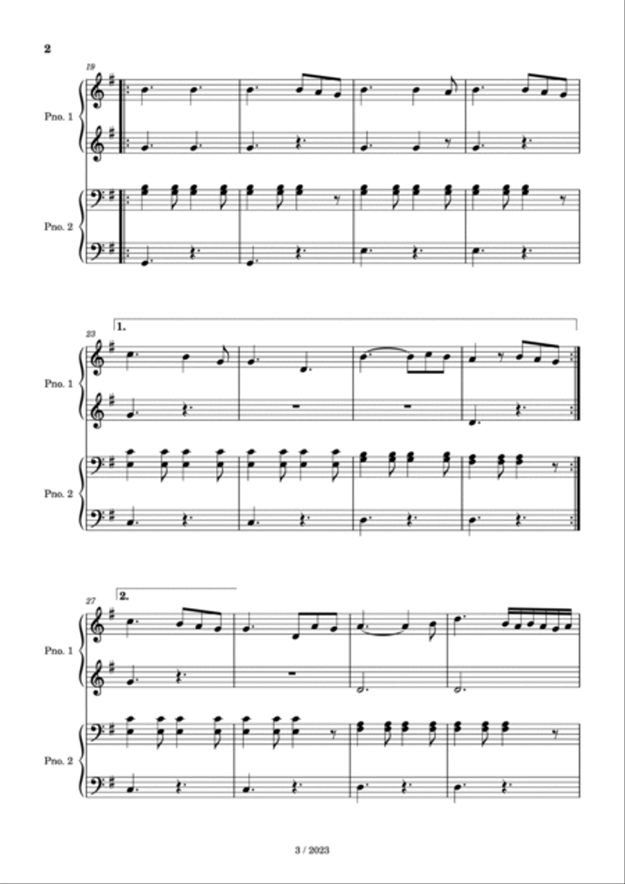 Perfect 1 Piano, 4-Hands scores gallery preview page 2