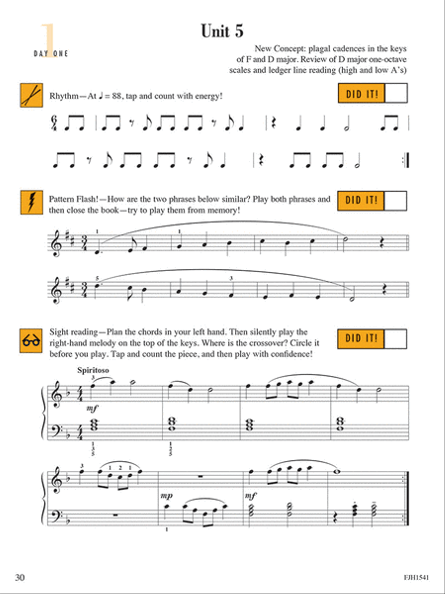 Sight Reading & Rhythm Every Day, Book 4A Piano Method scores gallery preview page 4