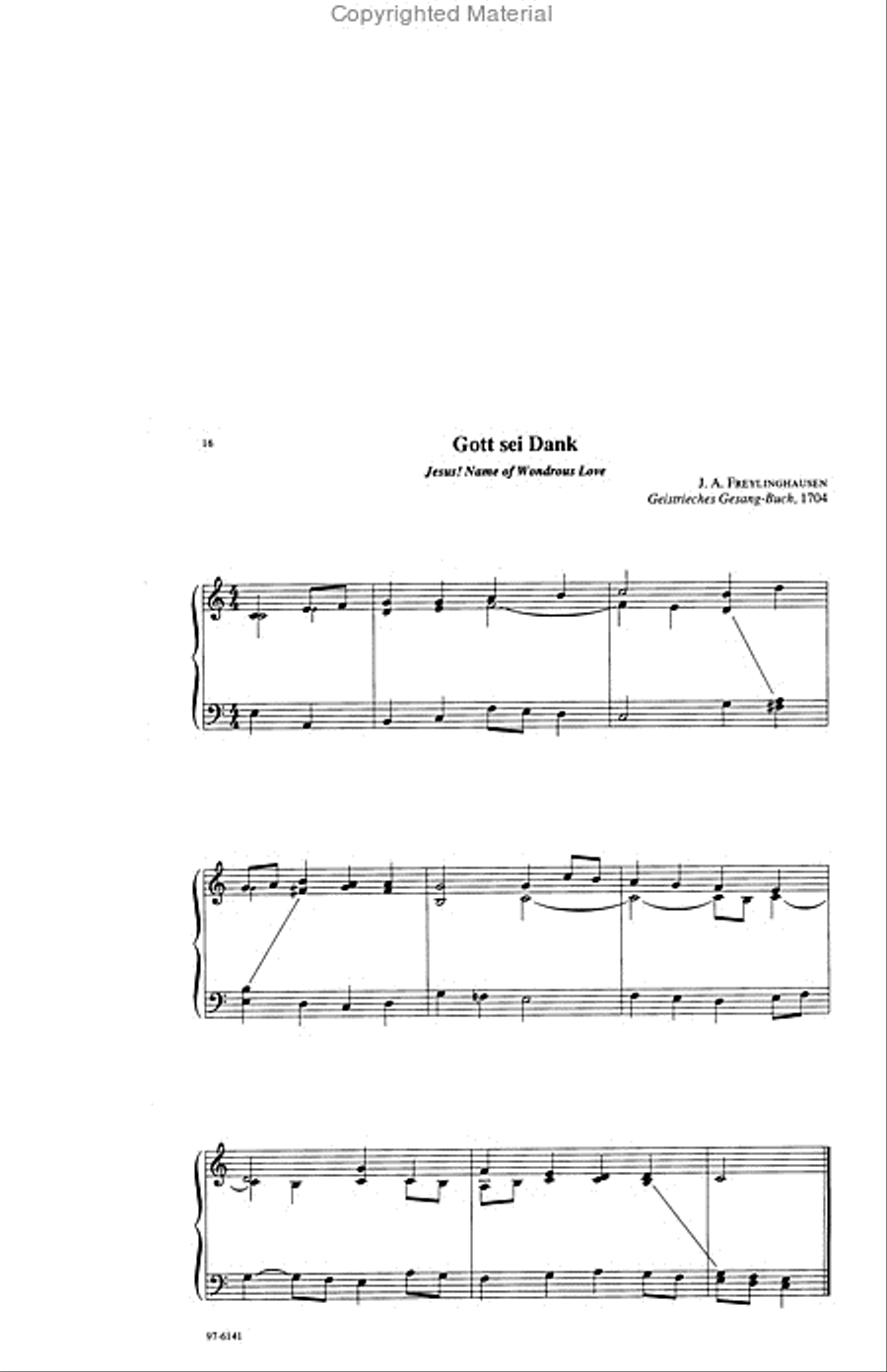 Easy Hymn Accompaniments for Organ or Piano Organ scores gallery preview page 6