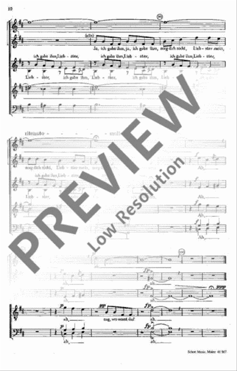 Drei Madrigale Drei Madrigale SSAATTBB scores gallery preview page 11
