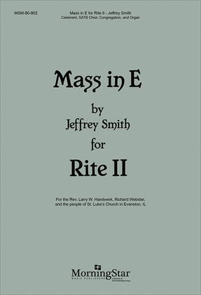 Book cover for Mass in E for Rite II (Full/Choral Score)