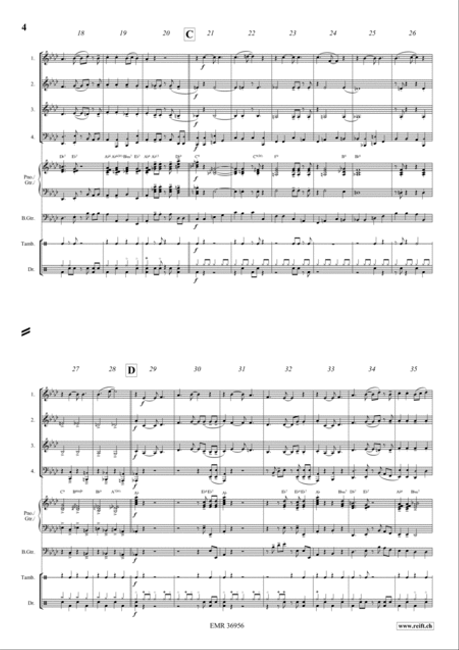 I Got Rhythm Woodwind Quartet scores gallery preview page 3