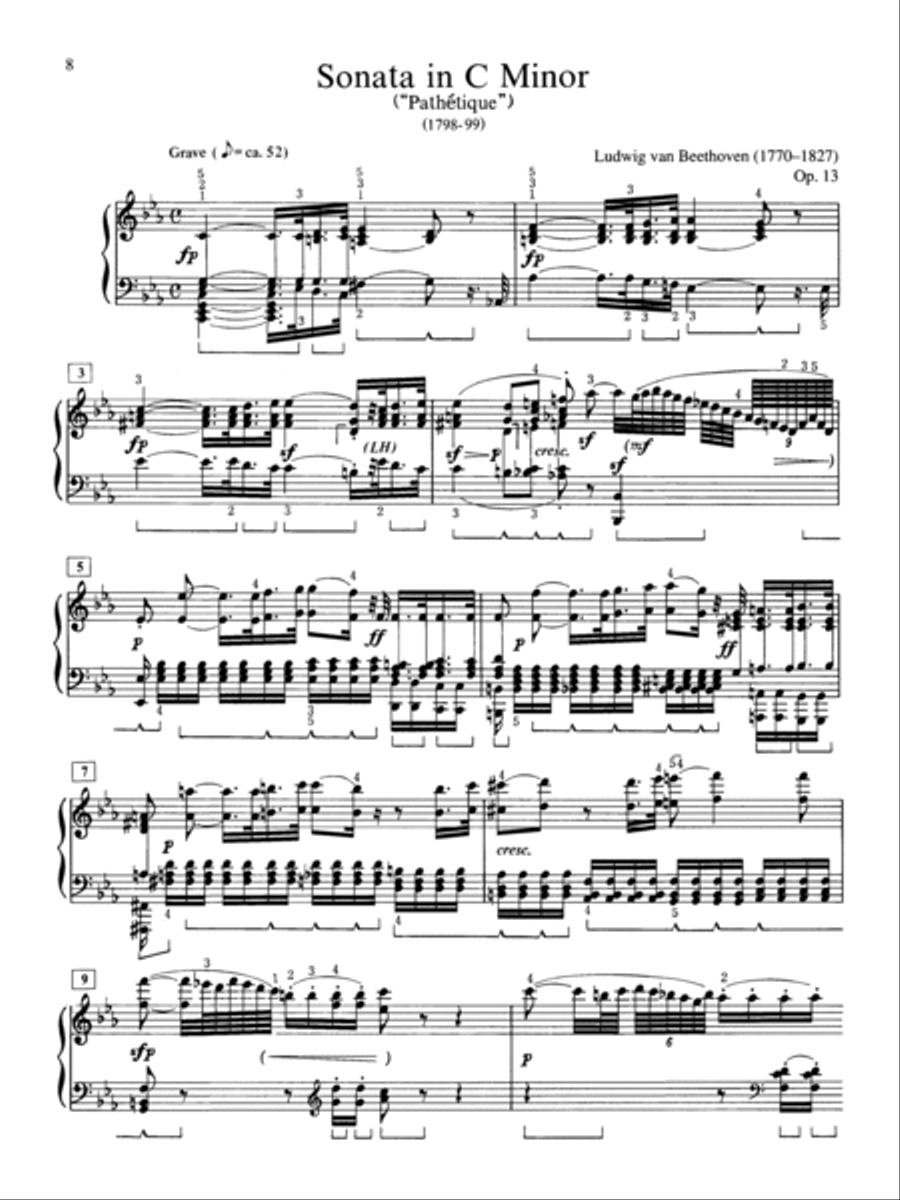 Sonata in C Minor, Op. 13 (Pathétique)