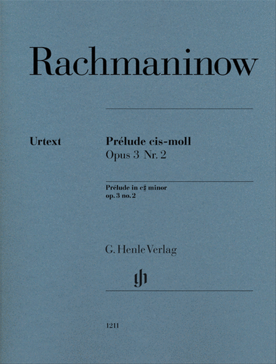 Book cover for Prélude in C-sharp minor, Op. 3, No. 2