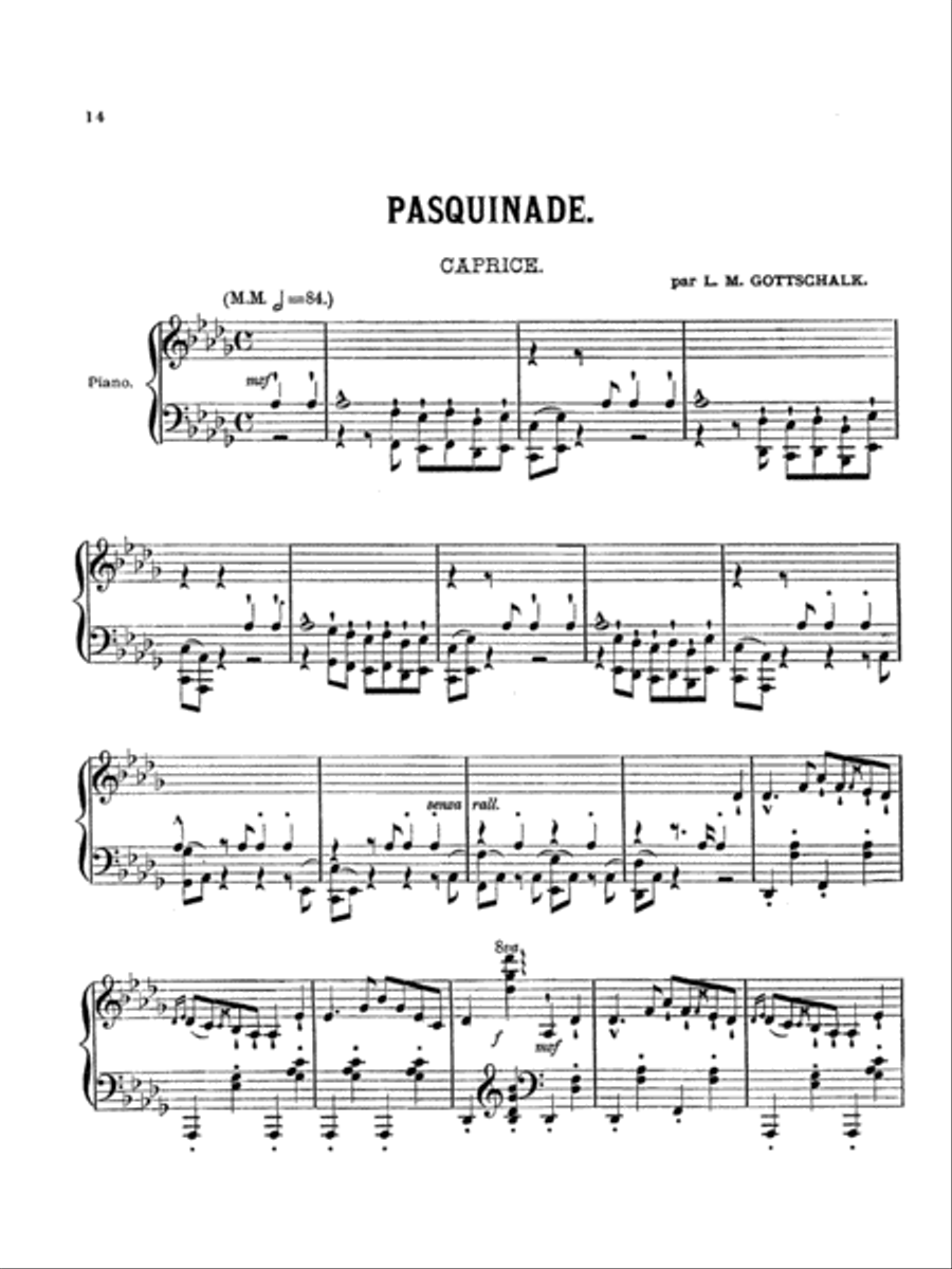 Gottschalk: Album Gottschalk: Album Piano Solo scores gallery preview page 1