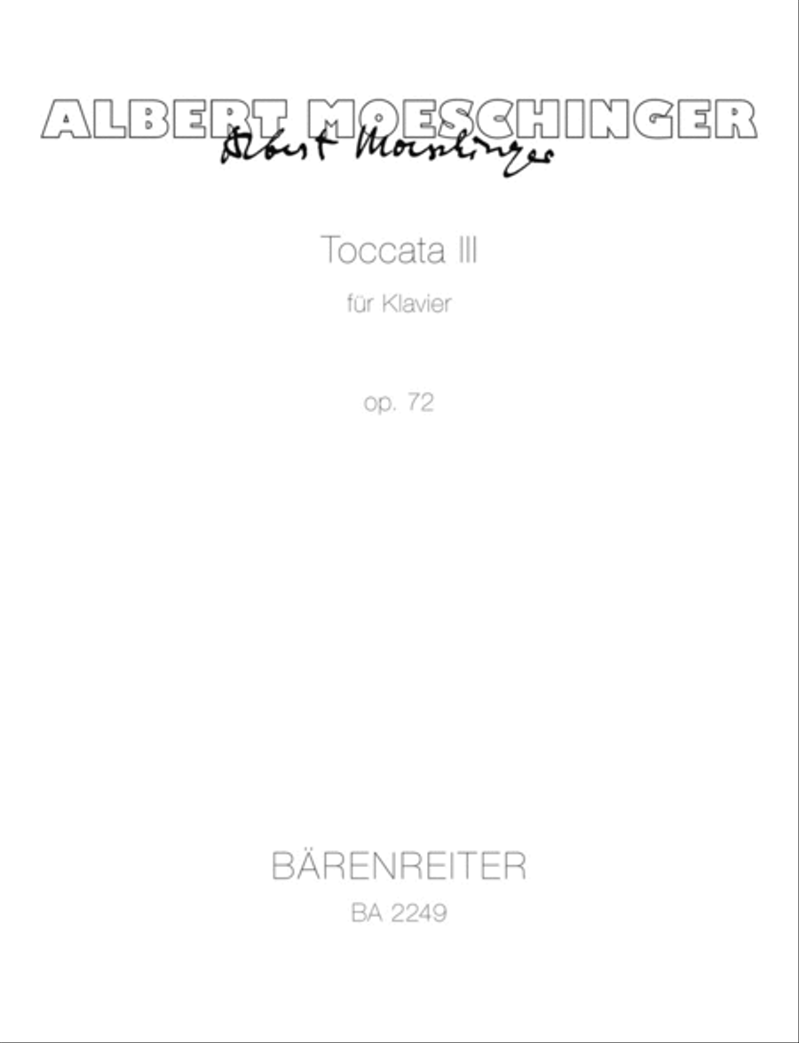 Toccata, No. 3, Op. 72 Piano Solo scores gallery preview page 1