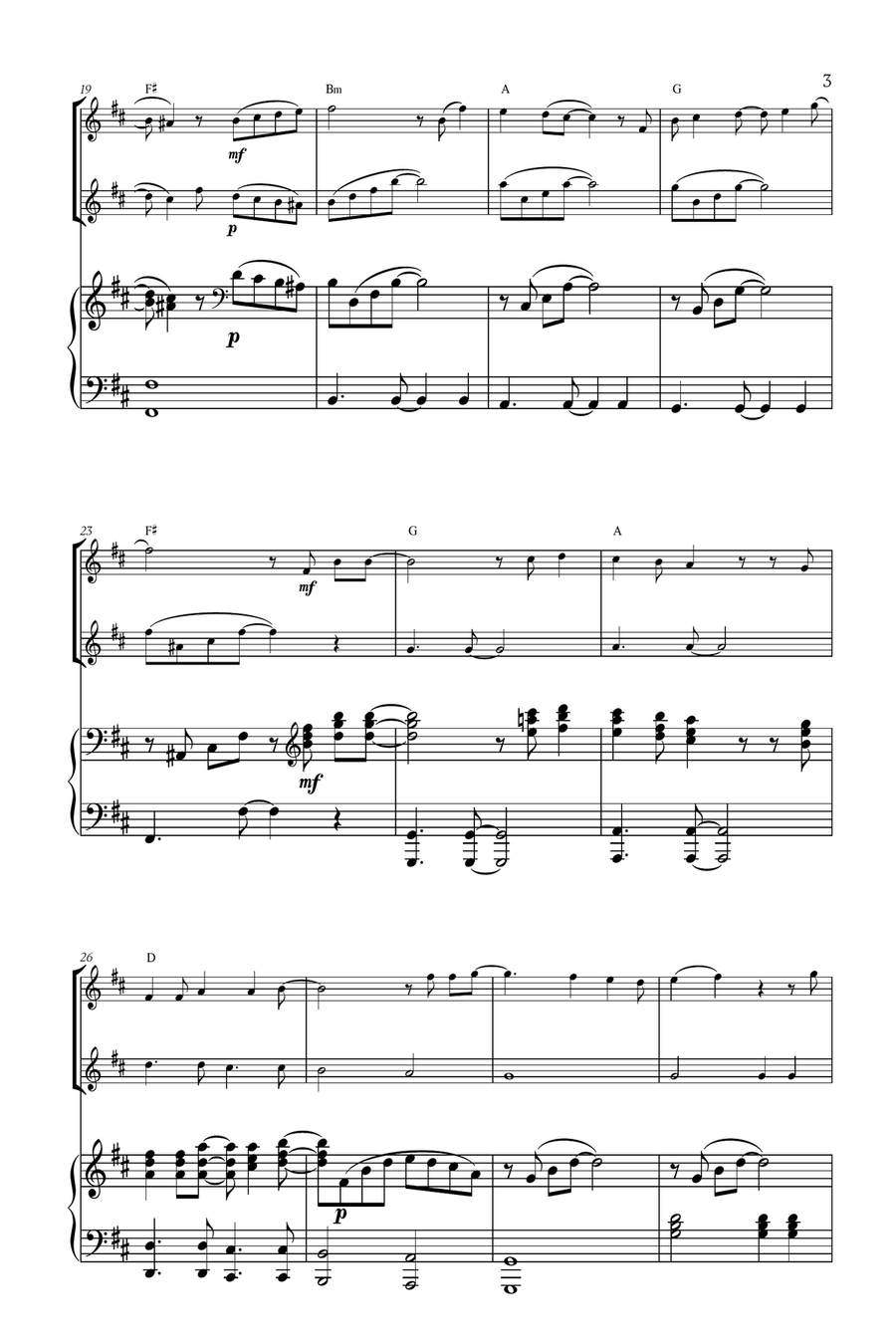 Mary, Did You Know? Woodwind Duet scores gallery preview page 3