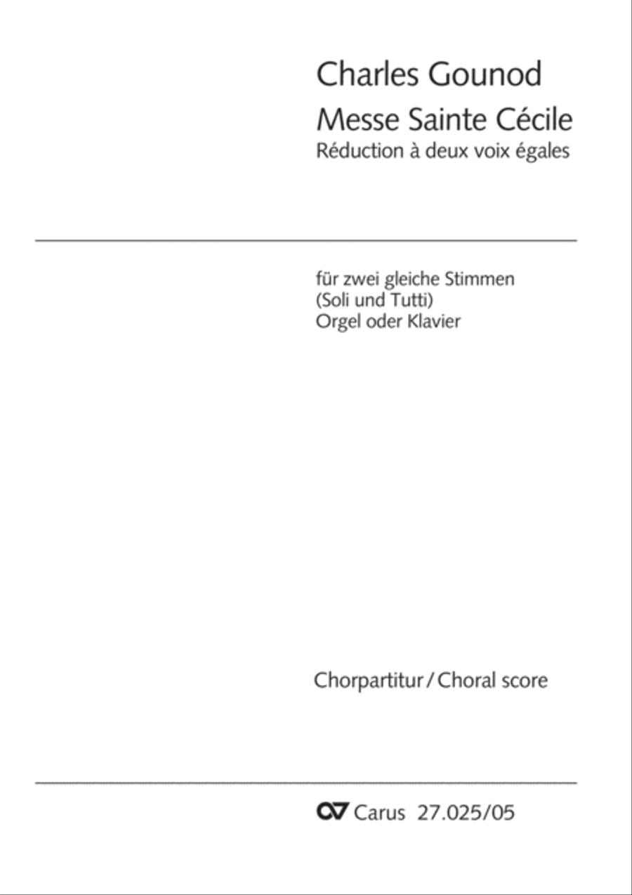 Messe Sainte Cecile Messe Sainte Cecile SA scores gallery preview page 2