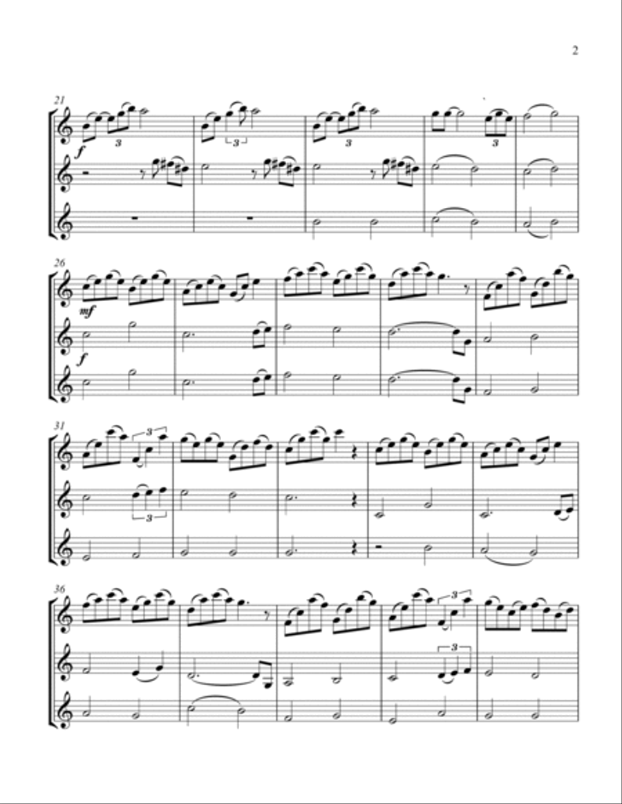 Can't Help Falling In Love String Trio scores gallery preview page 3