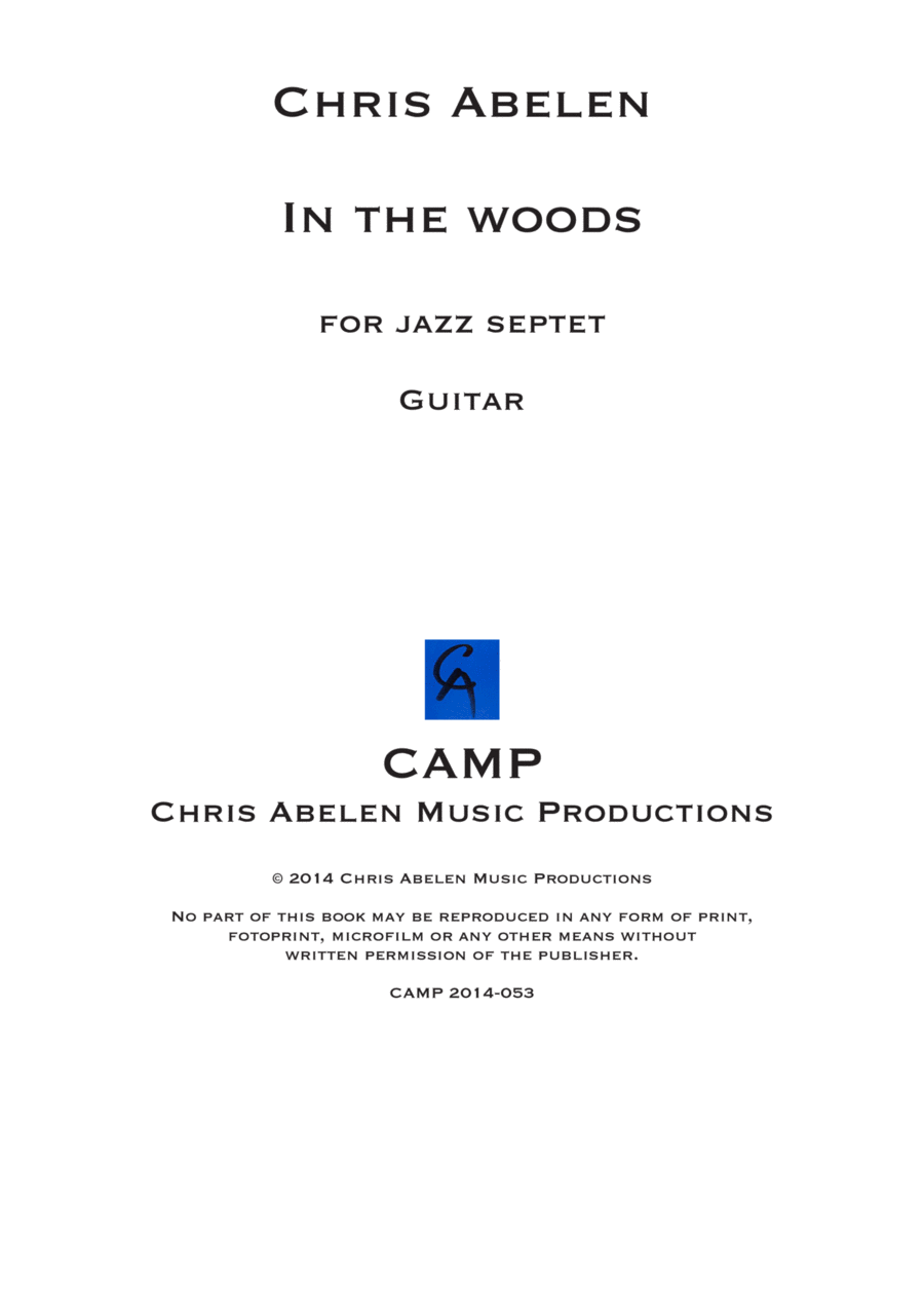 In the woods - guitar Jazz Ensemble scores gallery preview page 1