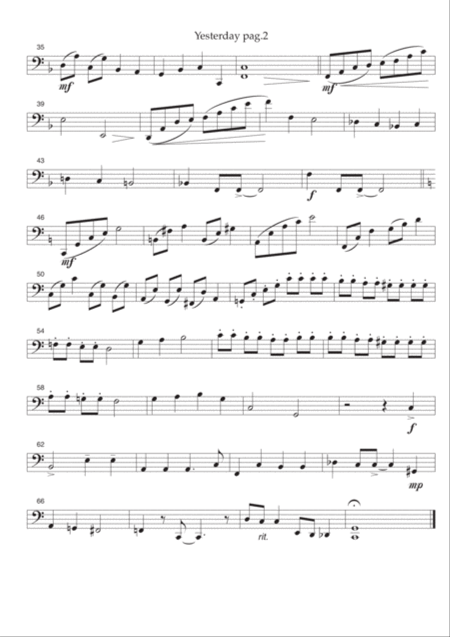 Yesterday String Quartet scores gallery preview page 4