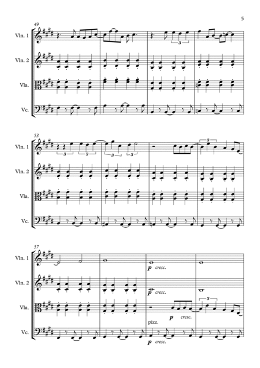 God Only Knows String Quartet scores gallery preview page 5