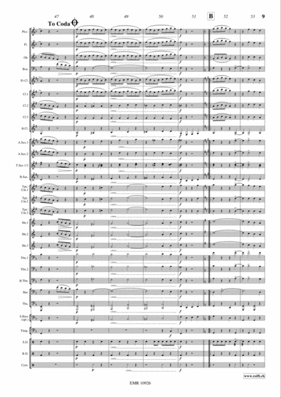 Niagara Falls Concert Band scores gallery preview page 10