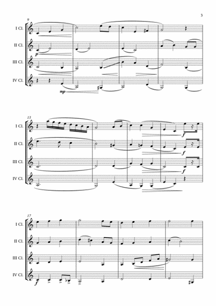 "The Star Spangled Banner" Clarinet Quartet arr. Adrian Wagner image number null
