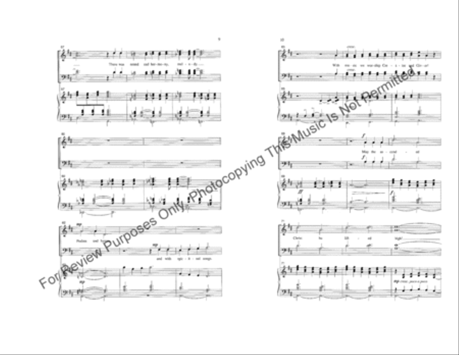 Lord, When We Praise You with Glorious Music 4-Part scores gallery preview page 5