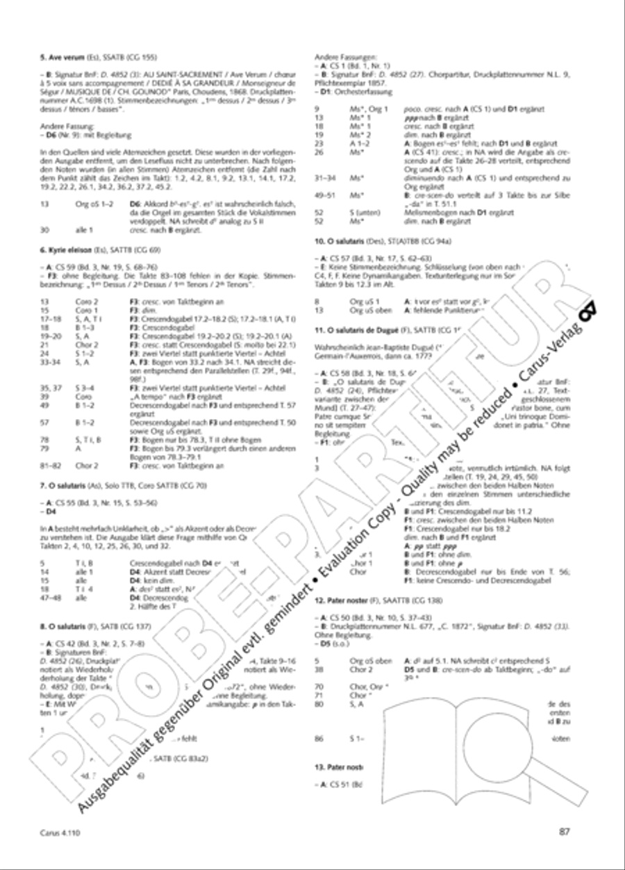 20 Latin Motets (Chants sacres latin/ 20 latein. Motetten) 4-Part scores gallery preview page 88