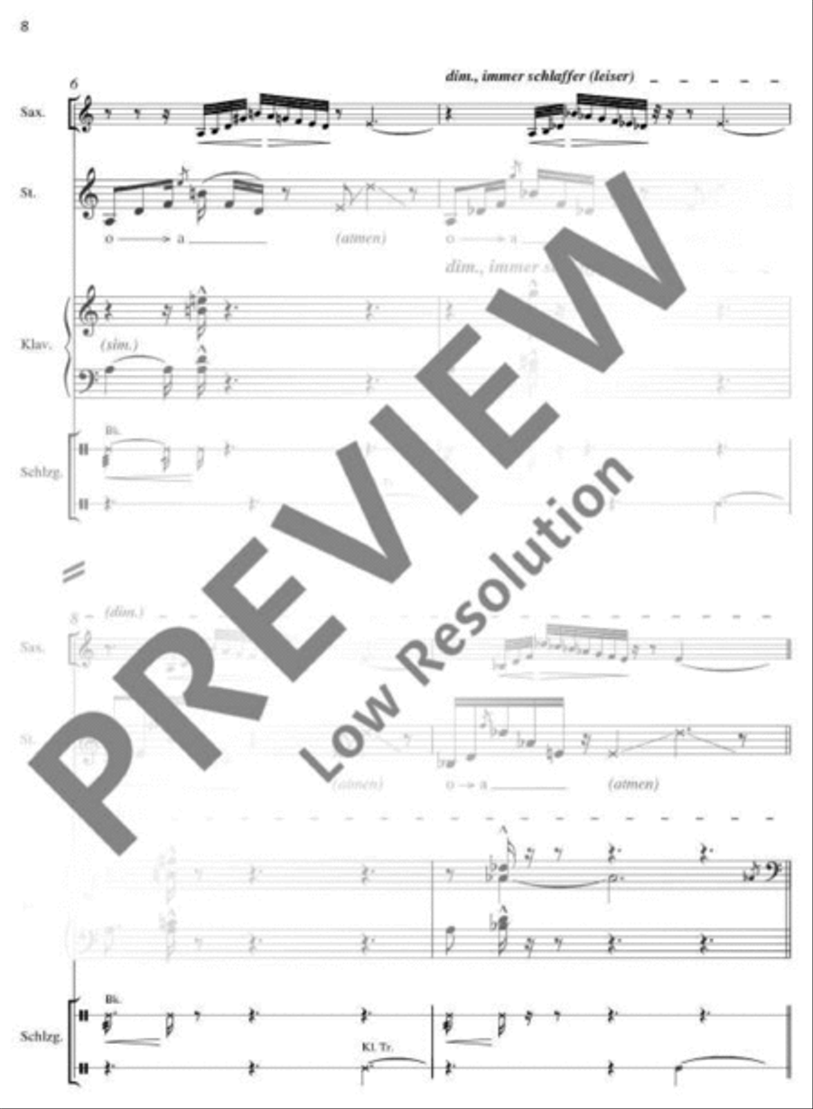 Ultima speranza Alto Saxophone scores gallery preview page 9