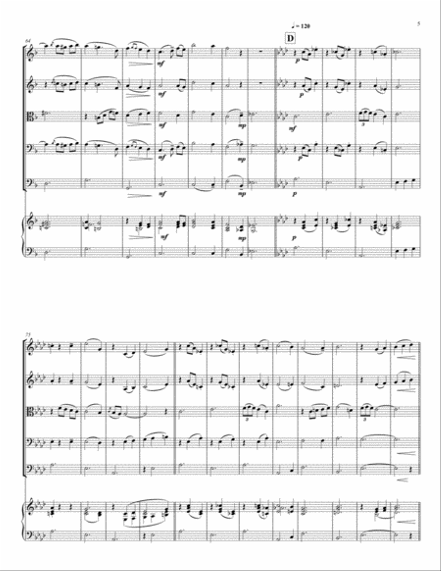 Riccardo Drigo's Serenade, for string orchestra String Orchestra scores gallery preview page 5