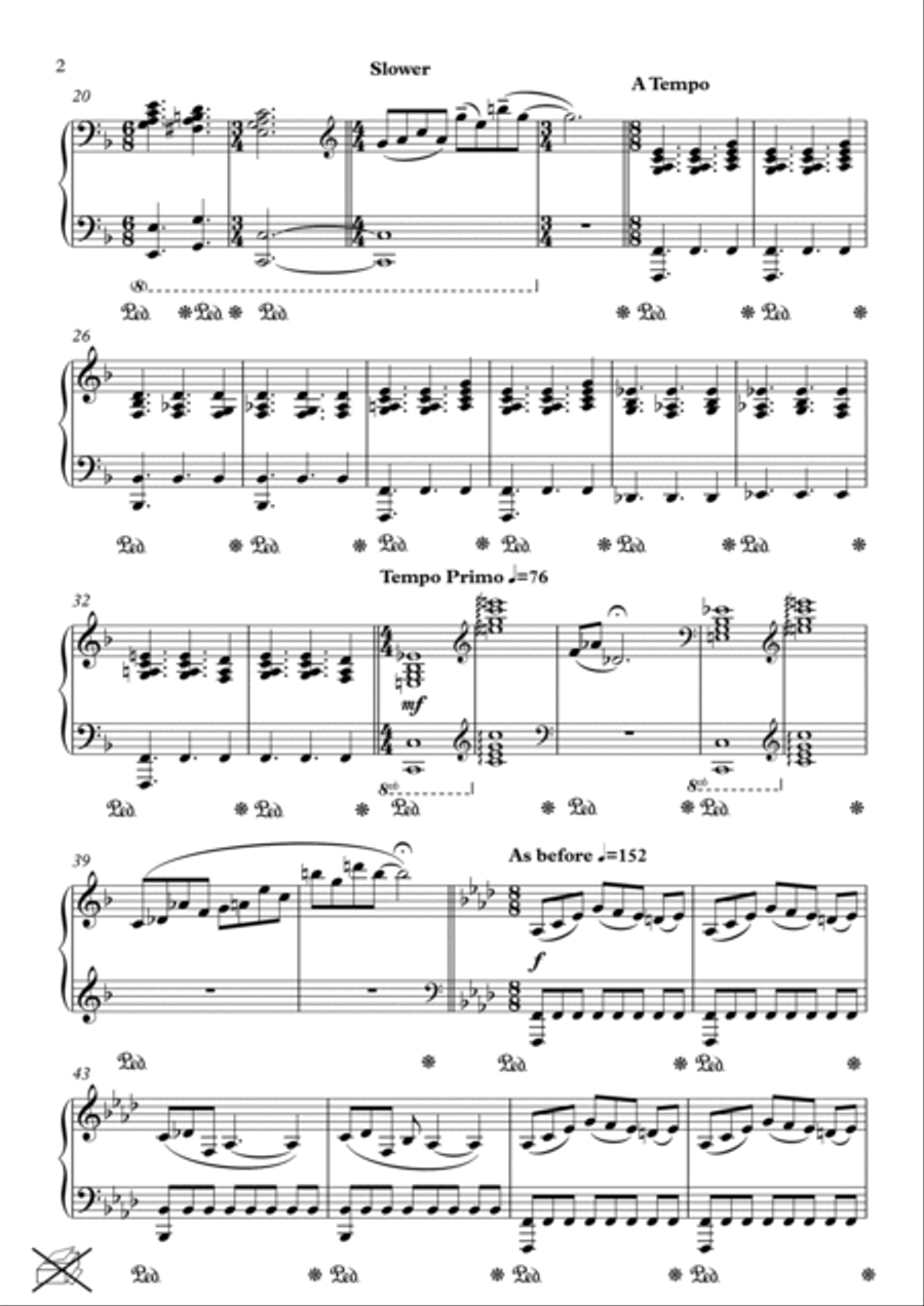 Ariana in Eight Piano Solo scores gallery preview page 2