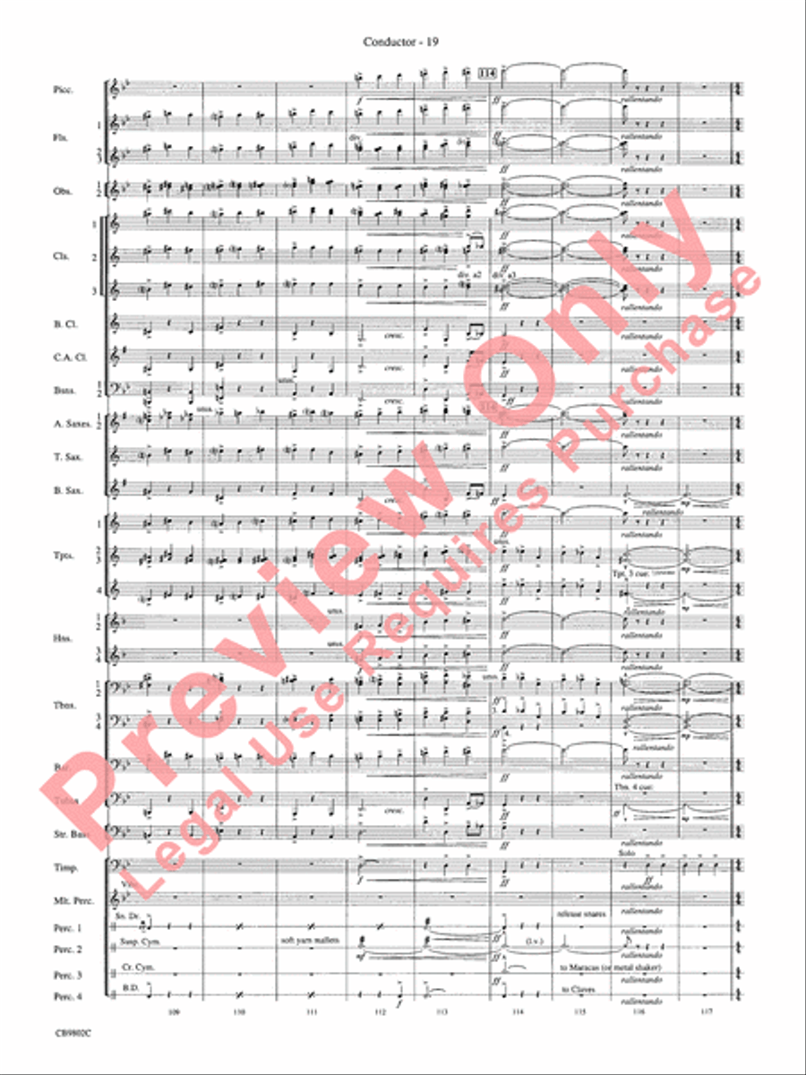 Porgy and Bess Concert Band scores gallery preview page 21