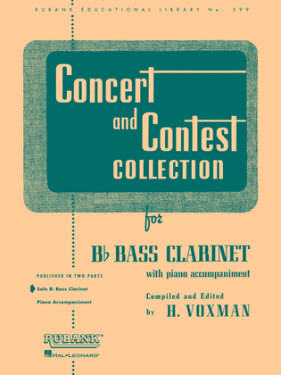 Book cover for Concert and Contest Collections -Bb Bass Clarinet (Bb Bass Clarinet solo part)