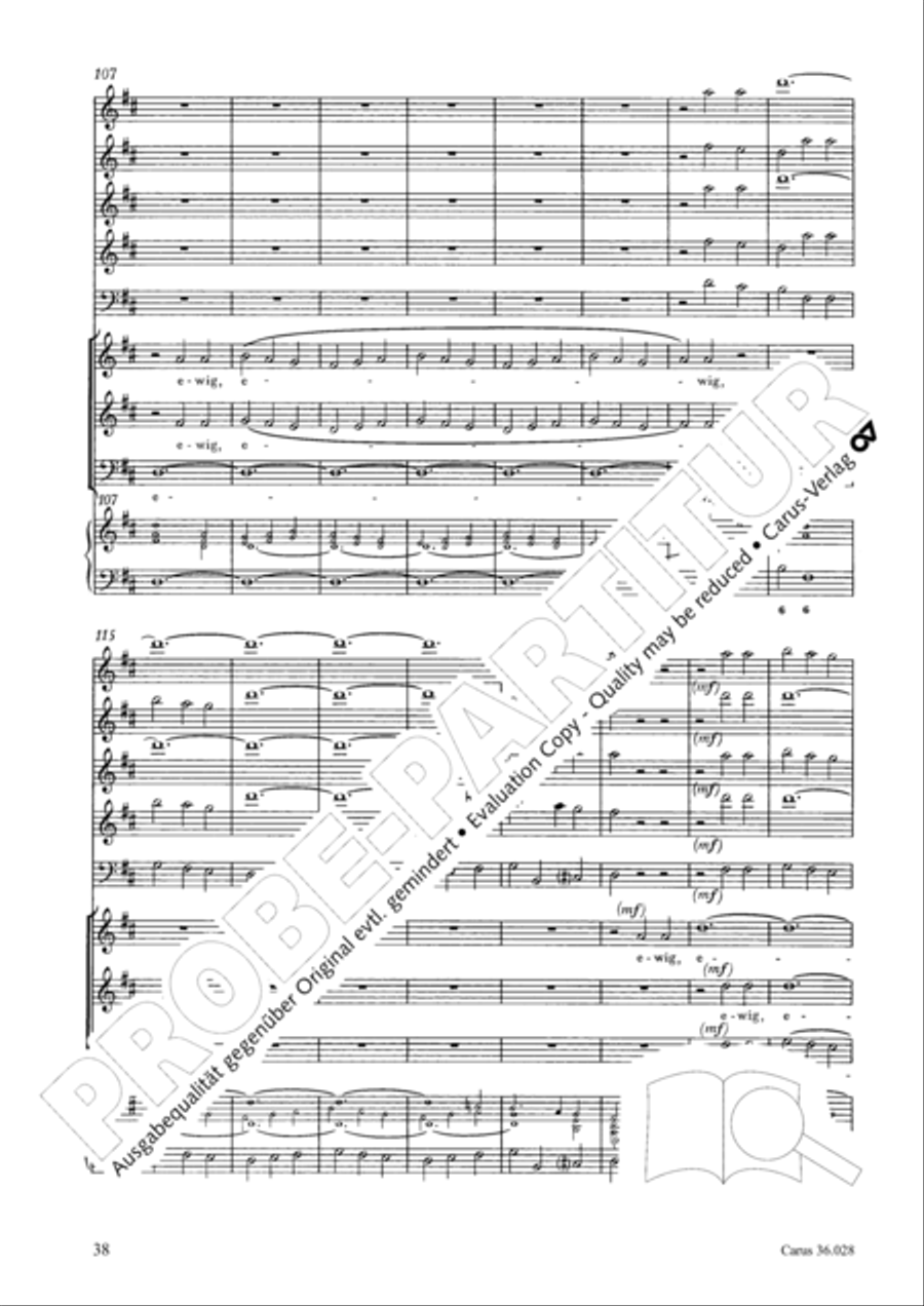 Wake, o wake and hear the voices 3-Part scores gallery preview page 38