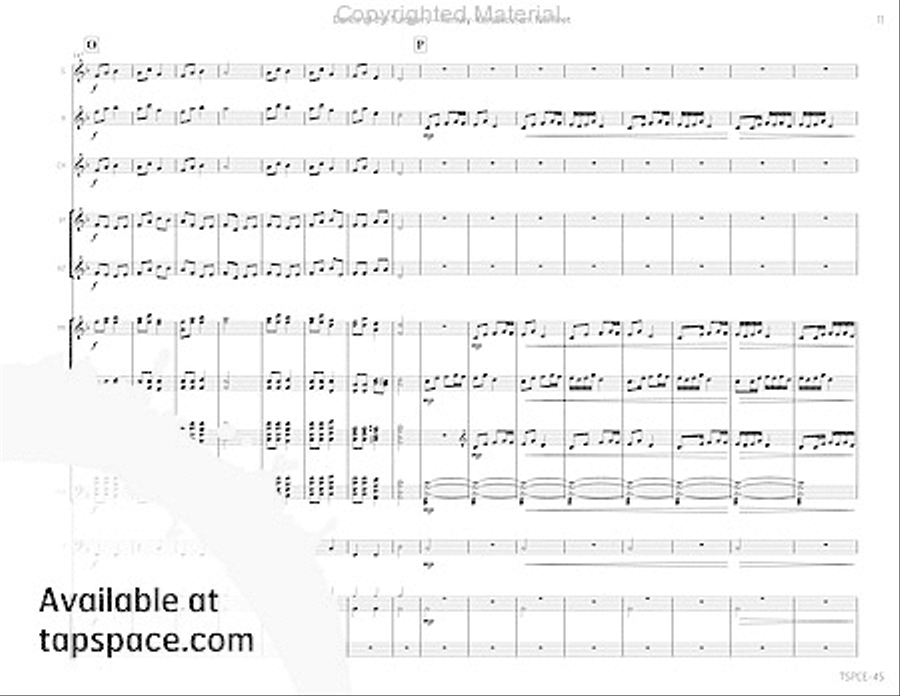 Dance of the Tumblers Percussion Ensemble scores gallery preview page 14