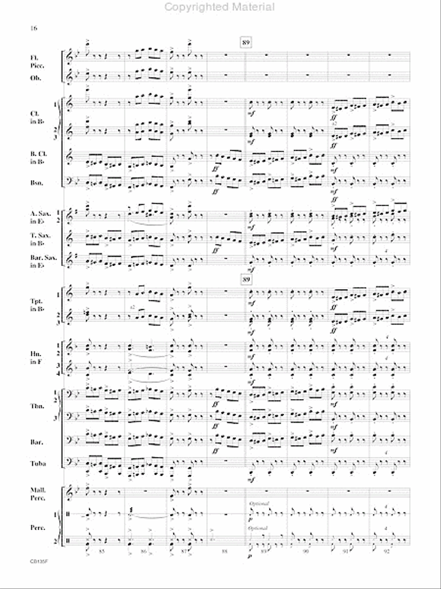 The President's March Concert Band scores gallery preview page 17