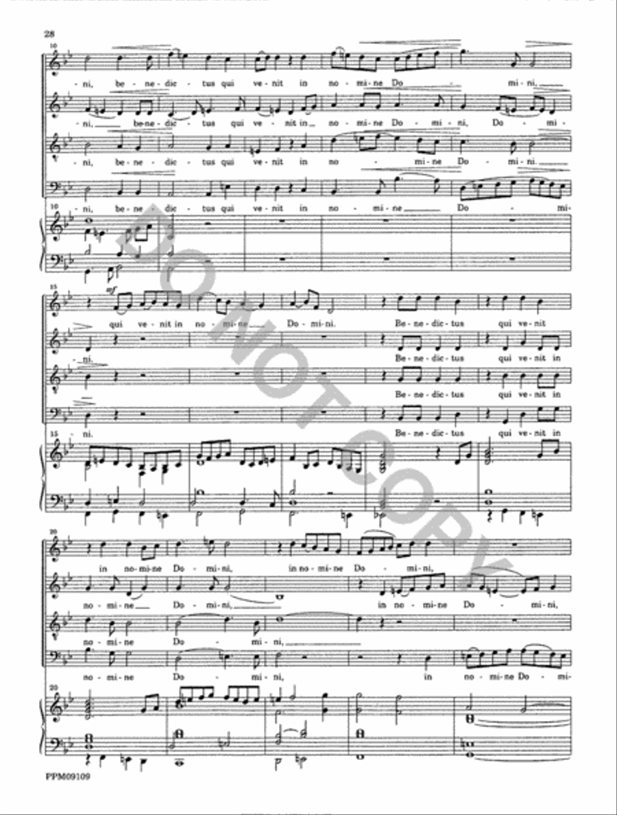 Missa Matris Dei 4-Part scores gallery preview page 29