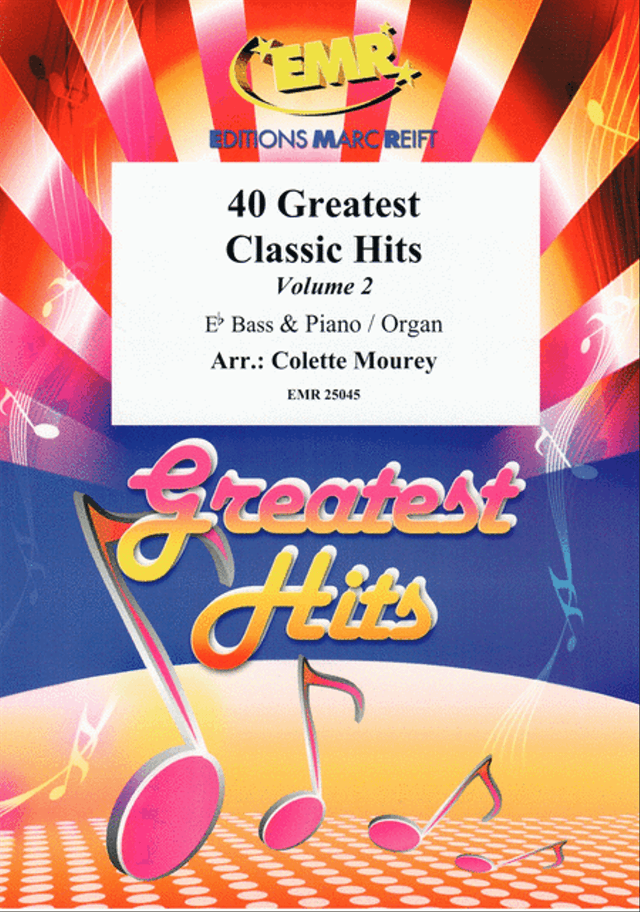 40 Greatest Classic Hits Vol. 2 Organ scores gallery preview page 1
