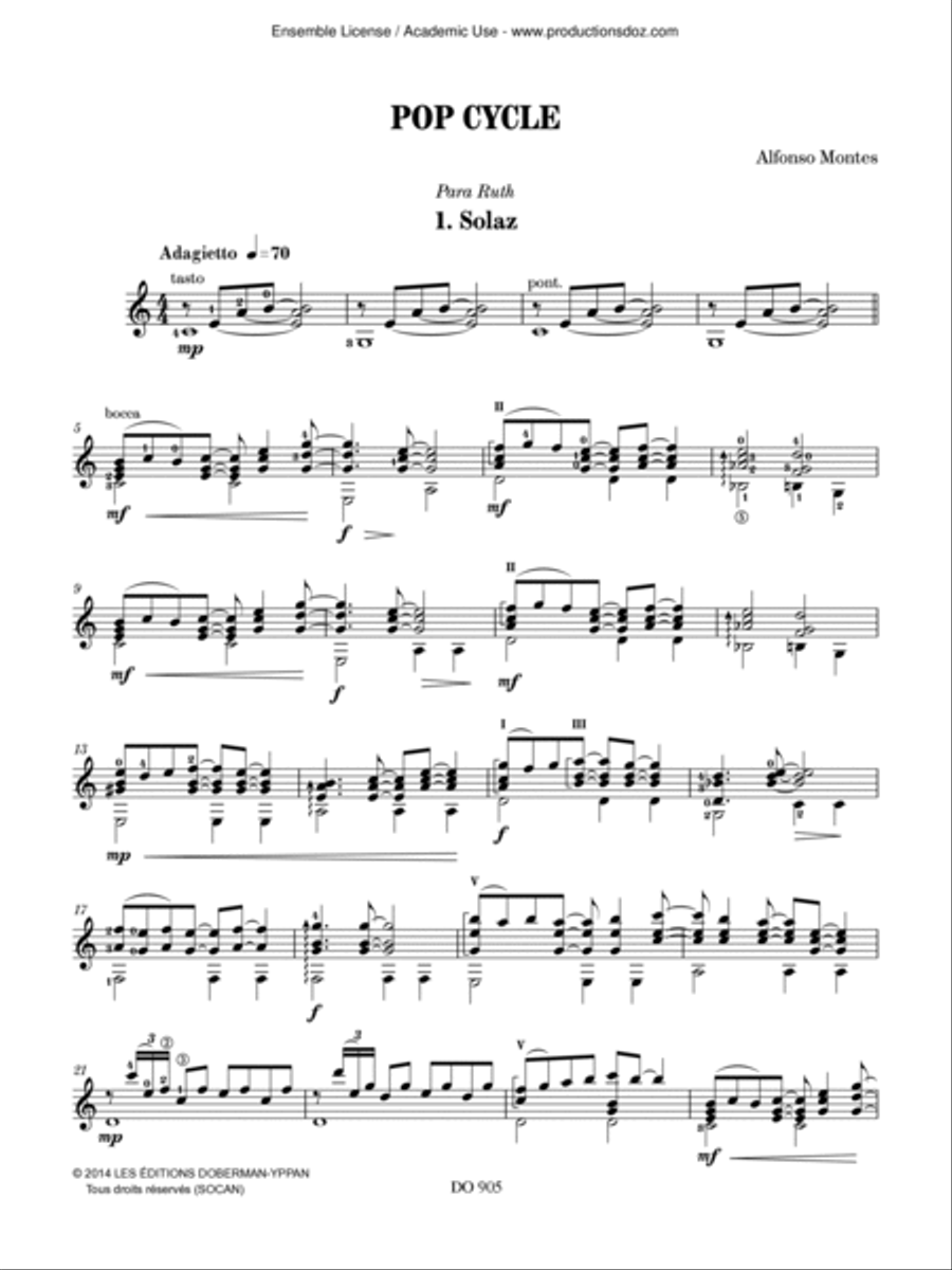 Pop Cycle Pop Cycle Electric Guitar scores gallery preview page 3