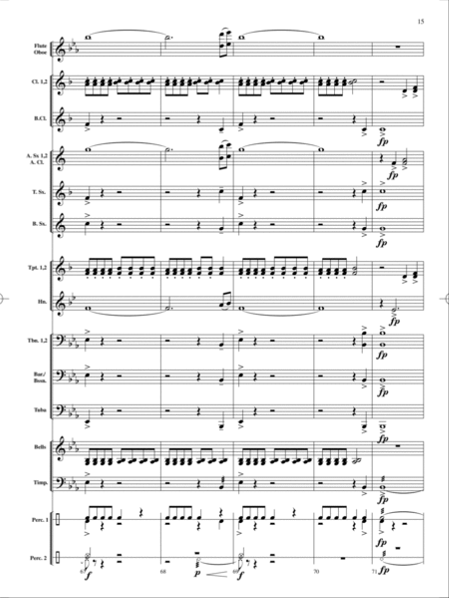 On Holiday Concert Band scores gallery preview page 16