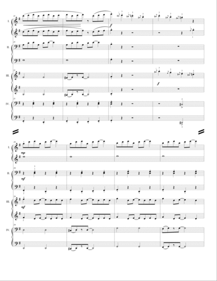 Footloose Rag - for 2 pianos, 8 hands Piano Solo scores gallery preview page 4