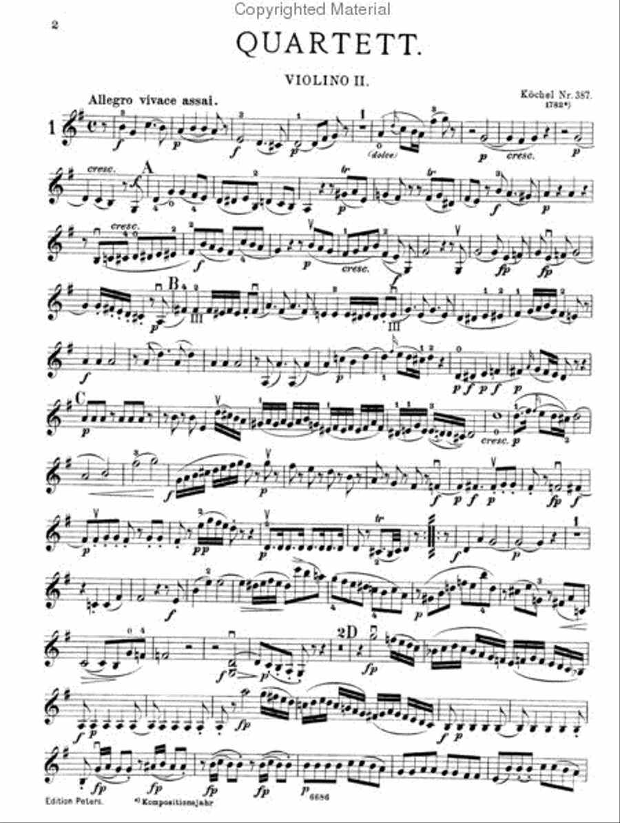 String Quartets, Volume 1: The 10 Famous Quartets String Quartet scores gallery preview page 5