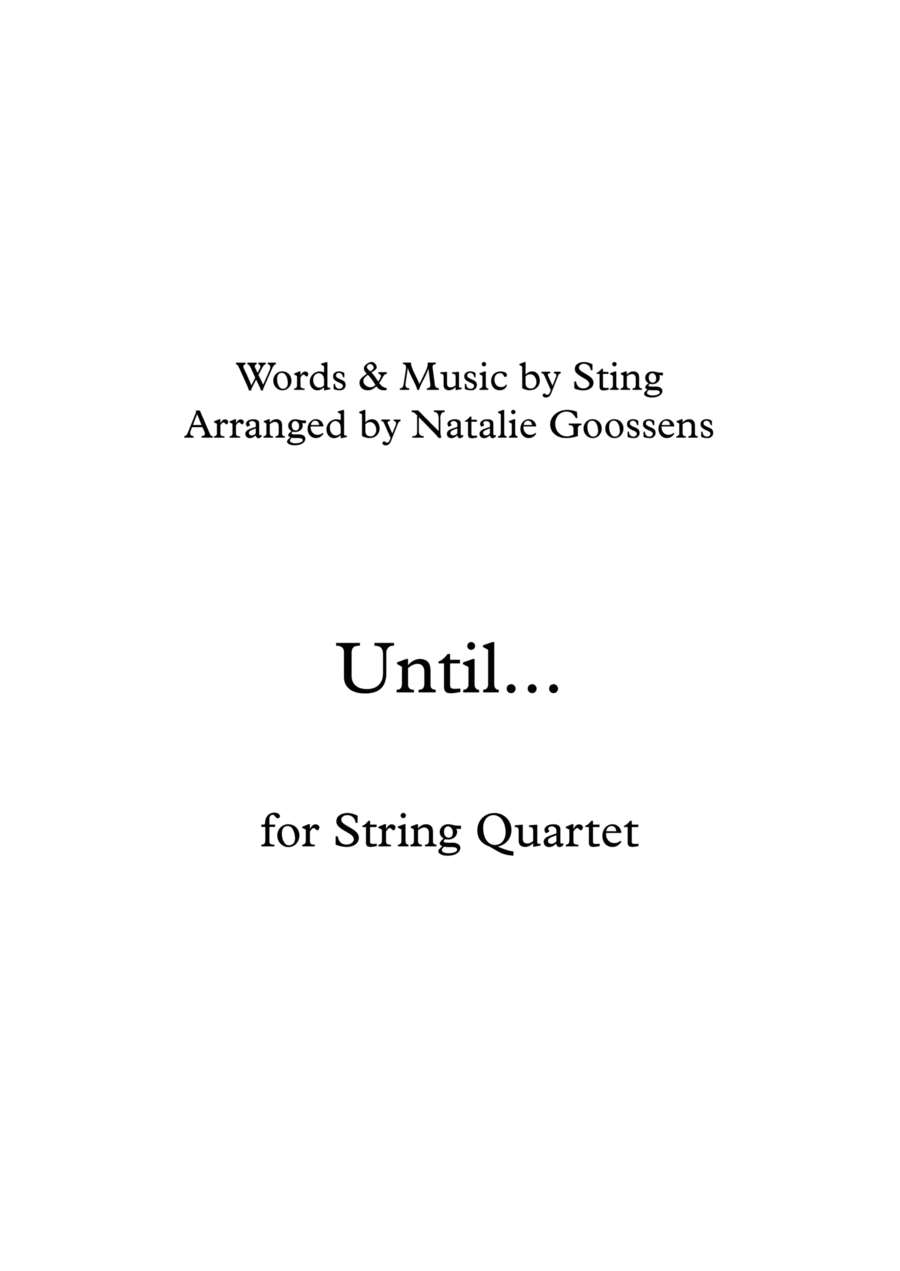 Until... Until... String Quartet scores gallery preview page 1