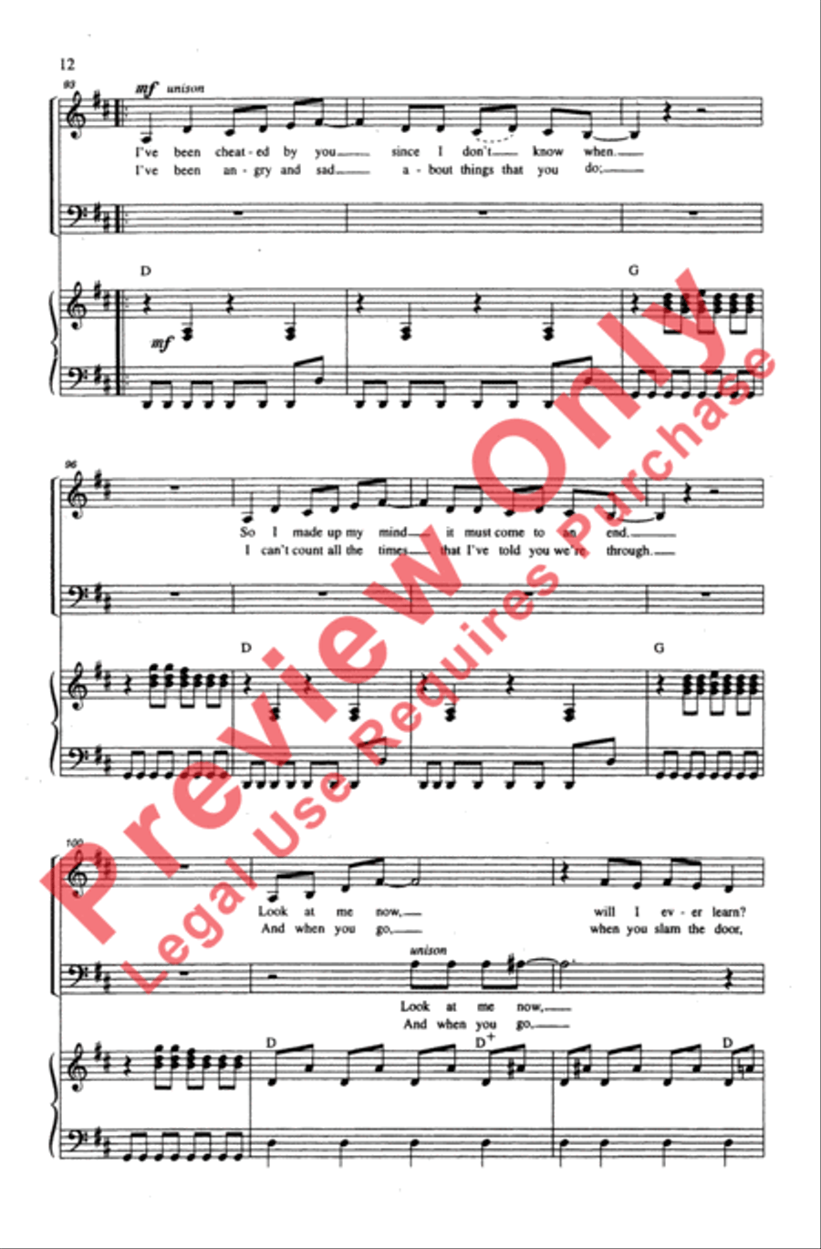 ABBA Forever! 4-Part scores gallery preview page 12
