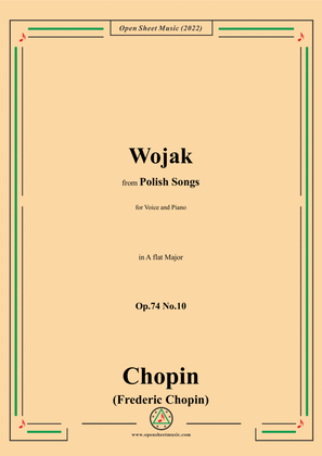 Book cover for Chopin- Wojak(Der Reitersmann vor der Schlacht),in A flat Major,Op.74 No.10