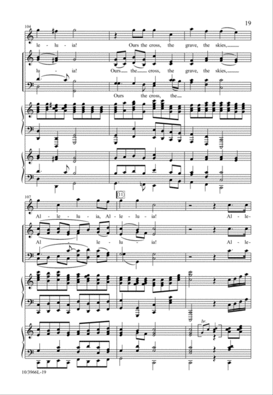 Raise Your Joys and Triumphs High 4-Part scores gallery preview page 20