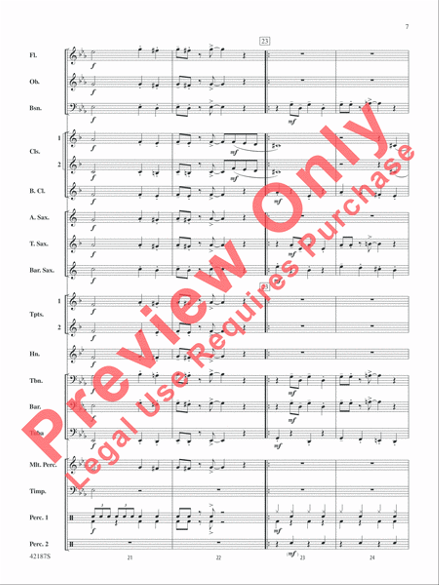 Santa Baby Concert Band scores gallery preview page 8