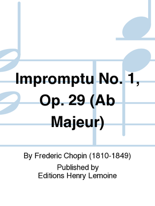 Book cover for Impromptu No. 1 Op. 29 en Lab maj.