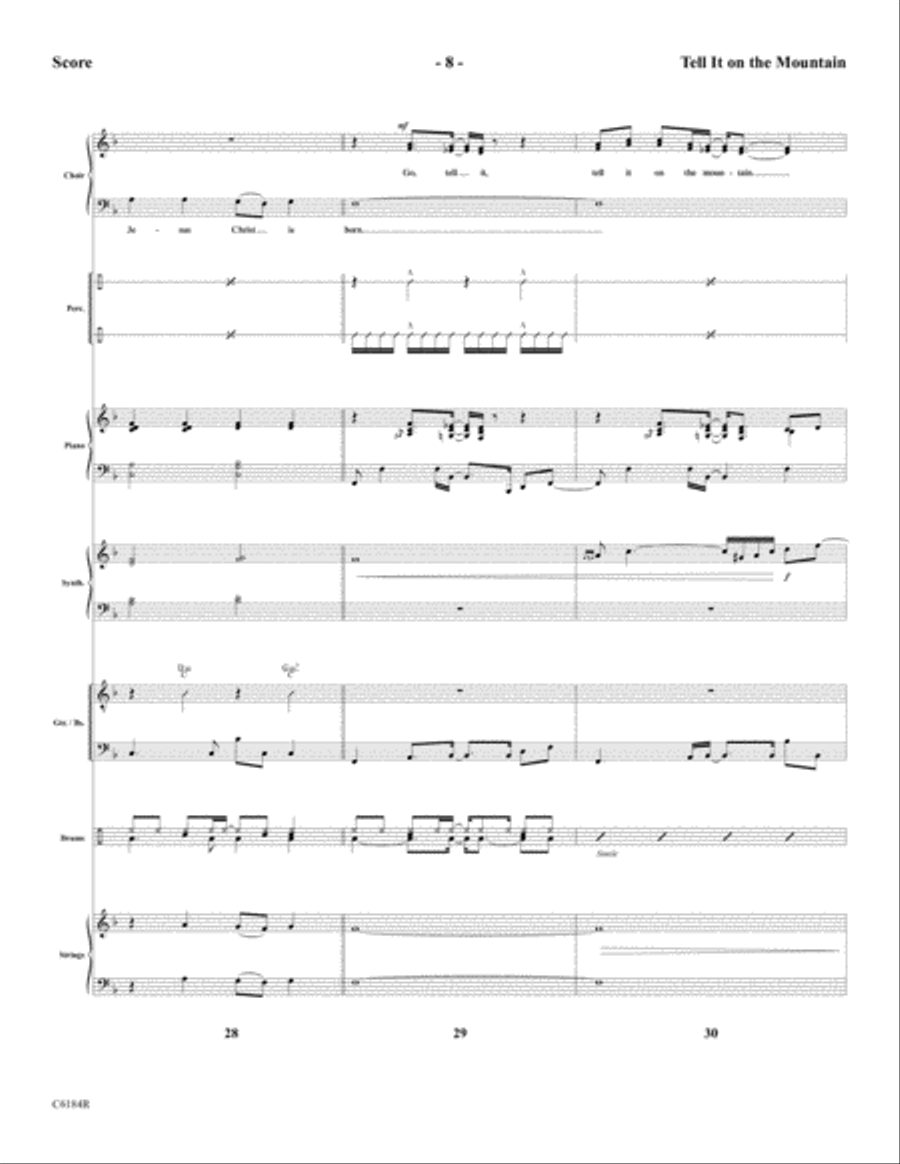 Tell It On the Mountain Tell It On the Mountain Choir scores gallery preview page 10