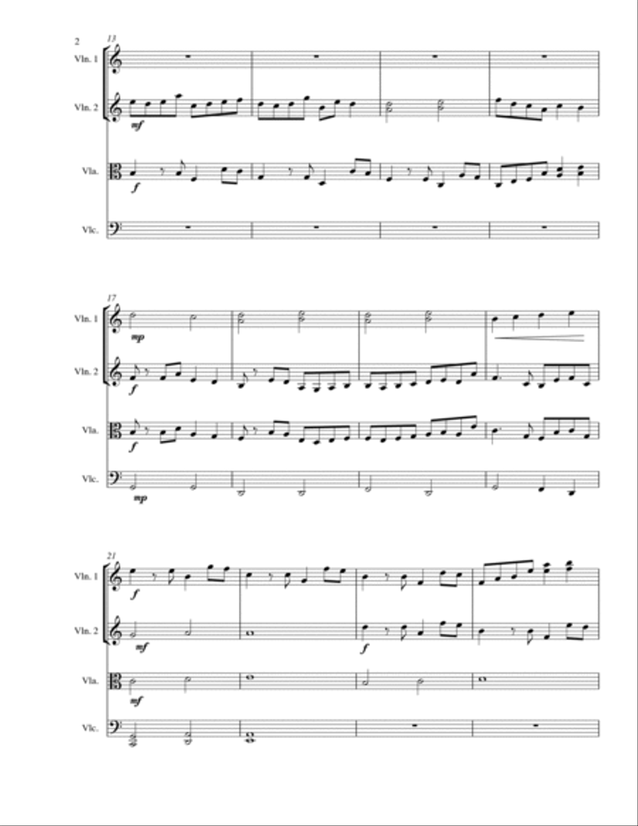 The U.S. Visited - String Quartet String Quartet scores gallery preview page 4