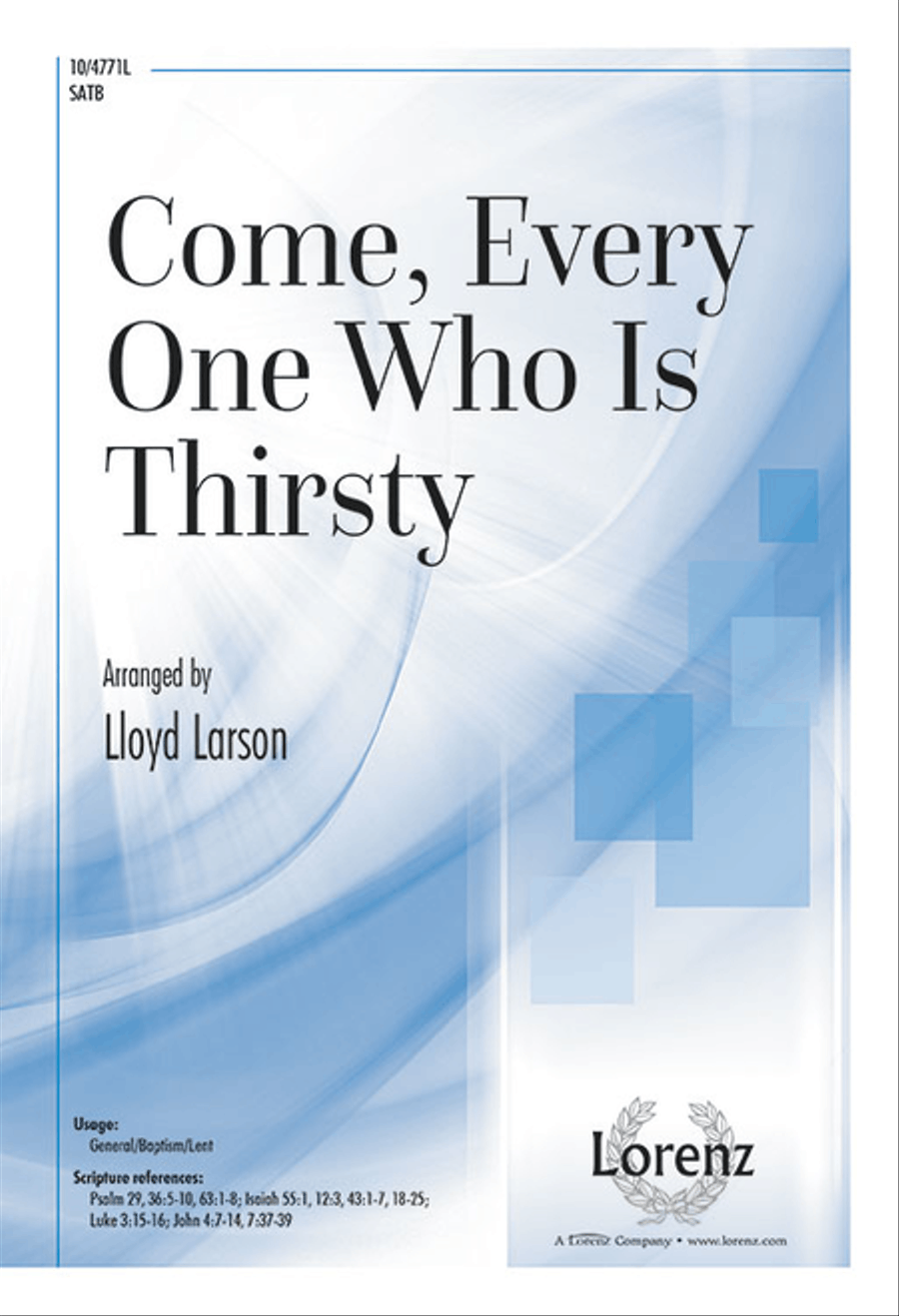Come, Every One Who Is Thirsty 4-Part scores gallery preview page 1